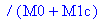 0, 0, (1/2*M1c*(1/2*r*Pi-1/16*M1c*r/(M0+3/4*M1c)*Pi+1/4*(-1/4*M1c*w*r/(M0+3/4*M1c)+w*r)*Pi/w)+(M0+1/2*M1c)*(-1/8*M1c*r/(M0+3/4*M1c)*Pi-1/8*M1c*(2*w*r-1/4*M1c*w*r/(M0+3/4*M1c))/(M0+1/2*M1c)*Pi/w))/(M0+M...